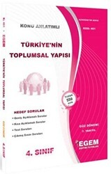 Egem Eğitim Yayınları 4. Sınıf 5. Yarıyıl Türkiye`nin Toplumsal Yapısı Konu Anlatımlı Soru Bankası Güz Dönemi - Egem Eğitim Yayınları