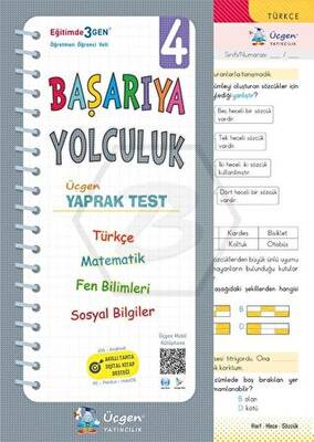 Üçgen Yayıncılık 4. Sınıf Başarıya Yolculuk - Yaprak Test - 1