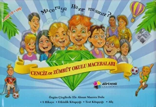 4. Sınıf Cengiz ve Zümrüt Okulu Maceraları 8 Kitap - Dört Renk Yayınları