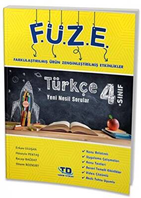 Tandem Yayınları 4. Sınıf FÜZE Türkçe Yeni Nesil Sorular - 1
