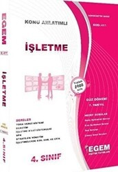 Egem Eğitim Yayınları 4. Sınıf İşletme Konu Anlatımlı Soru Bankası Güz Dönemi 7.Yarıyıl 411 - Egem Eğitim Yayınları