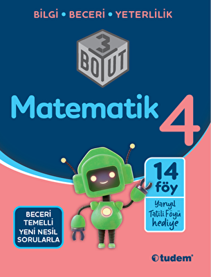 Tudem Yayınları - Bayilik 4. Sınıf Matematik 3 Boyut - 1