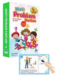 4. Sınıf Problem Kartları - Yaz Sil Kalemli - Martı Çocuk Yayınları
