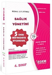4. Sınıf Sağlık Yönetimi Konu Anlatımlı Soru Bankası - Egem Eğitim Yayınları