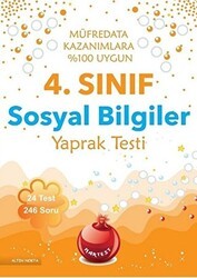 Nartest Yayınevi 4. Sınıf Sosyal Bilgiler Yaprak Testi - Nartest Yayınevi