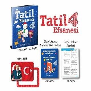 Kitap & Kitap Yayınları 4. Sınıf Tatil Efsanesi Yarıyıl Tatil Kitabı - 1