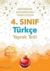 Nartest Yayınevi 4. Sınıf Türkçe Yaprak Testi - Nartest Yayınevi