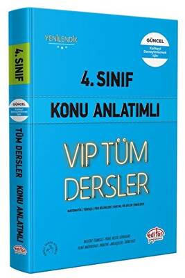 Editör Yayınevi 4. Sınıf VIP Tüm Dersler Konu Anlatımlı Mavi Kitap - 1