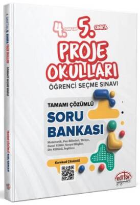 4. Sınıftan 5. Sınıfa Proje Okulları Öğrenci Seçme Sınavı Tamamı Çözümlü Soru Bankası - 1