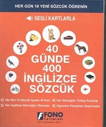 40 Günde 400 İngilizce Sözcük - Sesli Kartlarla - Fono Yayınları