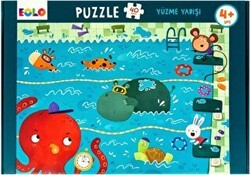40 Parça Yer Puzzle – Yüzme Yarışı - Eolo Yayıncılık