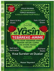 41 Yasin Hafız Boy Fihristli Bilgisayar Hatlı Türkçe Okunuşlu Yasin-i Şerif Kod: 067 - Huzur Yayınevi
