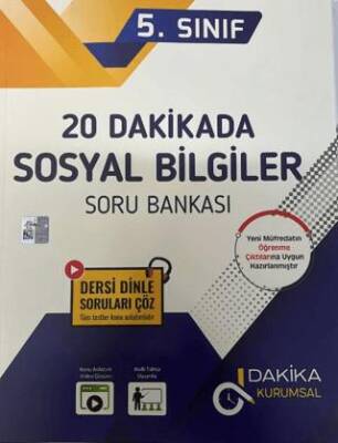 5. Sınıf 20 Dakikada Sosyal Bilgiler Soru Bankası - 1