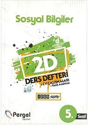 Pergel Yayınları 5. Sınıf Sosyal Bilgiler 2D Ders Defteri Ev Çalışmaları - Pergel Yayınları