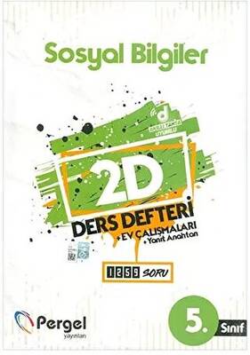 Pergel Yayınları 5. Sınıf Sosyal Bilgiler 2D Ders Defteri Ev Çalışmaları - 1