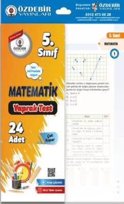 5. Sınıf Matematik Çek Kopar Yaprak Test - 1