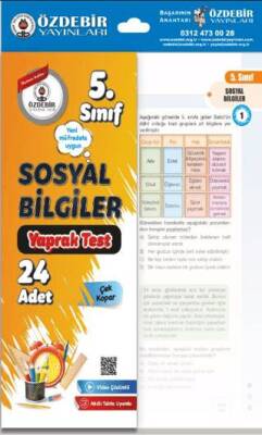 5. Sınıf Sosyal Bilgiler Çek Kopar Yaprak Test - 1