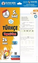 5. Sınıf Türkçe Çek Kopar Yaprak Test - Özdebir Yayınları