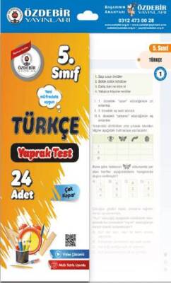 5. Sınıf Türkçe Çek Kopar Yaprak Test - 1