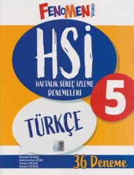 5. Sınıf Türkçe HSİ Haftalık Süreç İzleme Denemeleri - Fenomen Yayınları