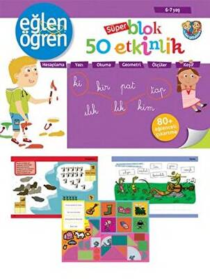 6 - 7 Yaş Süper Blok, 50 Etkinlik - Eğlen Öğren - 1