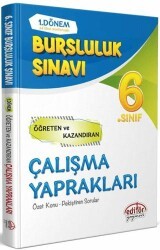 Editör Yayınevi 6. Sınıf 1. Dönem Bursluluk Sınavı Çalışma Yaprakları - Editör Yayınevi
