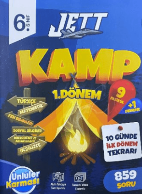 6. Sınıf 1. Dönem Jett Kamp 859 Soru 10 Fasikül - 1