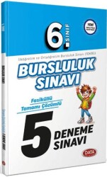 6. Sınıf Bursluluk Sınavı Fasiküllü Tamamı Çözümlü 5 Deneme - Data Yayınları