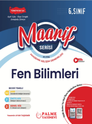 6. Sınıf Maarif Serisi Fen Bilimleri Haftalık Deneme 41 Föy - Palme Yayınları