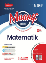 6. Sınıf Maarif Serisi Matematik Haftalık Deneme 41 Föy - Palme Yayınları