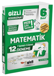 6. Sınıf Matematik 12`li Deneme - Gizli Yayınları