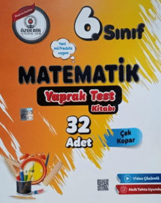 Özdebir Yayınları 6. Sınıf Matematik Yaprak Test - 1