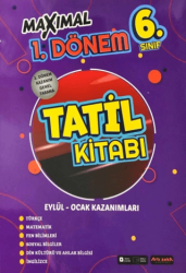 6. Sınıf Maximal 1. Dönem Tatil Kitabı - Artı Zeka Yayınları