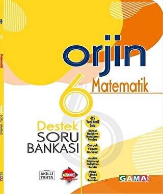 6 Sınıf Orjin Matematik Destek Soru Bankası - 1