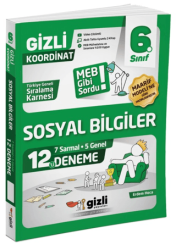 6. Sınıf Sosyal Bilgiler 12`li Deneme - Gizli Yayınları