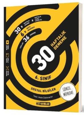 6. Sınıf Sosyal Bilgiler 30 Haftalık Deneme - 1