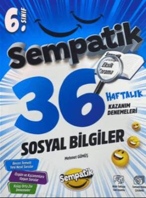 6. Sınıf Sosyal Bilgiler 36 Haftalık Kazanım Denemeleri - 1