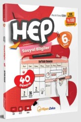 6. Sınıf Sosyal Bilgiler HEP 40 Deneme - Hiper Zeka Yayınları
