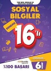 ONburda Yayınları 6. Sınıf Sosyal Yeni Nesil Branş Denemeleri - ONburda Yayınları