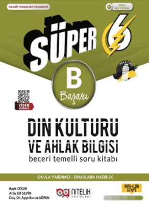 6. Sınıf Süper Din Kültürü ve Ahlak Bilgisi Beceri Temelli Soru Kitabı - 1