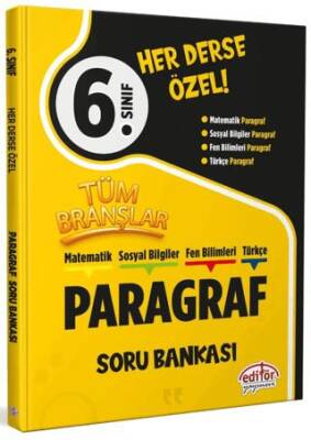 6. Sınıf Tüm Branşlar Paragraf Soru Bankası - 1