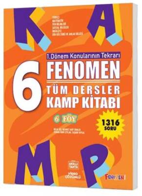 6. Sınıf Tüm Dersler Kamp Kitabı - 1