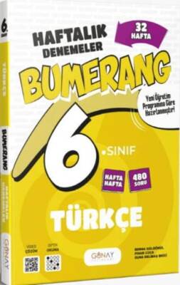 6. Sınıf Türkçe Bumerang 32 Haftalık Denemeleri - 1
