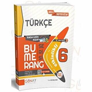 Günay Yayınları 6. Sınıf Türkçe Bumerang Serisi Etkinlikli Akıllı Defter - 1
