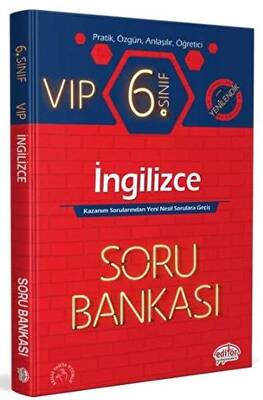 Editör Yayınevi 6. Sınıf VIP İngilizce Soru Bankası - 1