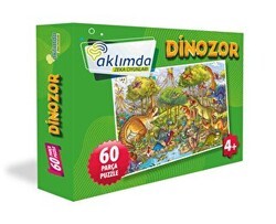 60 Parça Puzzle - Dinozor - Aklımda Zeka Oyunları