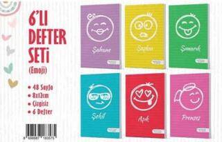 6`lı Defter Seti - Smiles - 1