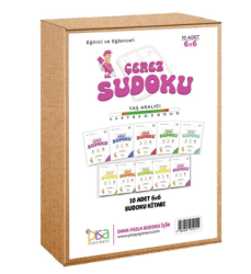 6X6 Eğitici ve Eğlenceli 10 Adet Çerez Sudoku Set - Pisa Yayınevi