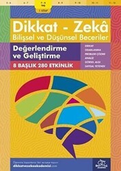 7-8 Yaş Dikkat - Zeka Bilişsel ve Düşünsel Beceriler - Dikkat ve Zeka Akademisi Yayınları