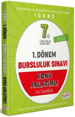 Editör Yayınevi 7. Sınıf 1. Dönem Bursluluk Sınavı Konu Anlatımlı - 1